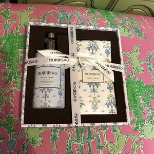 Morris & Co sage and sea salt Hand Soap & guest towels Gift Set